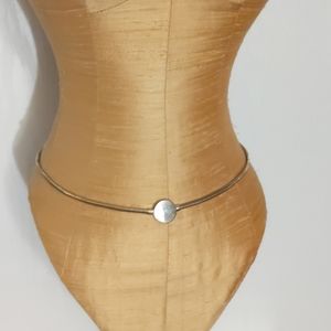 COPY - Vintage Gold Colored Stretch Waist Belt